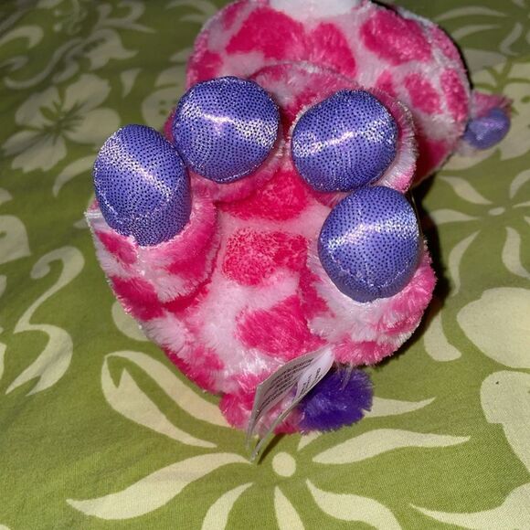 6 “ soft twigs Pink giraffe Ty beanie baby boos zoo animal plush stuffed animal - Picture 4 of 9